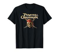 Disney Pirates of the Caribbean Skull and Swords Logo Camiseta