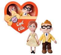 Disney Pixar Carl & Ellie - Conjunto de peluche para el día de San Valentín