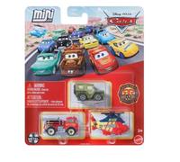 Disney/Pixar Cars Die Cast Metal Mini Racers Sarge, Red & Rotor Turbosky Car 3 unidades