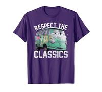 Disney Pixar Cars Fillmore Respect Classics Camiseta, Hombre, Morado, L