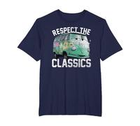 Disney Pixar Cars Fillmore Respect Classics Camiseta, Hombre tallas grandes, Azul Marino, 2X Alto