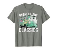 Disney Pixar Cars Fillmore Respect Classics Camiseta, Hombre, Verde militar jaspeado, XL