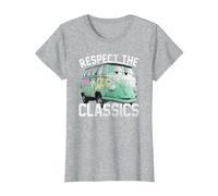 Disney Pixar Cars Fillmore Respect Classics Camiseta, Mujer, Gris Jaspeado, L