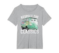 Disney Pixar Cars Fillmore Respect Classics Camiseta, Mujer tallas grandes, Gris Jaspeado, 5XL Grande