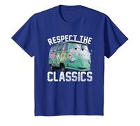 Disney Pixar Cars Fillmore Respect Classics Camiseta, Niños, Azul Real, 8 años