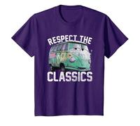 Disney Pixar Cars Fillmore Respect Classics Camiseta, Niños, Morado, 12 años