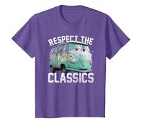 Disney Pixar Cars Fillmore Respect Classics Camiseta, Niños, Morado Jaspeado, 4 años
