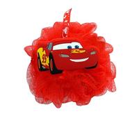 DISNEY PIXAR - Cars Flor de Ducha de Silicona 3D - Esponja Corporal Infantil - Limpieza Espumosa Suave - Masaje Exfoliante - Entrenamiento en Higiene - Accesorio de Baño Divertido