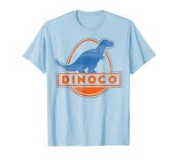 Disney Pixar Cars Iconic DINOCO Gas Station Logo Camiseta, Hombre, Azul Bebé, L