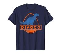 Disney Pixar Cars Iconic DINOCO Gas Station Logo Camiseta, Hombre, Azul Marino, XL