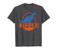 Disney Pixar Cars Iconic DINOCO Gas Station Logo Camiseta, Hombre, Jaspeado Oscuro, L
