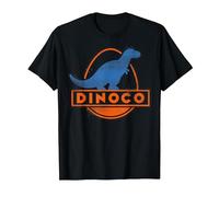 Disney Pixar Cars Iconic DINOCO Gas Station Logo Camiseta, Hombre, Negro, 6XL