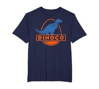 Disney Pixar Cars Iconic DINOCO Gas Station Logo Camiseta, Hombre tallas grandes, Azul Marino, 3X Alto