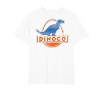 Disney Pixar Cars Iconic DINOCO Gas Station Logo Camiseta, Hombre tallas grandes, Blanco, 3X Alto