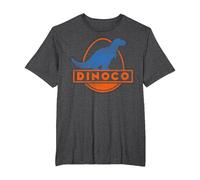 Disney Pixar Cars Iconic DINOCO Gas Station Logo Camiseta, Hombre tallas grandes, Jaspeado Oscuro, 6X Alto