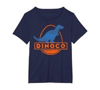 Disney Pixar Cars Iconic DINOCO Gas Station Logo Camiseta, Mujer tallas grandes, Azul Marino, 2XL Grande