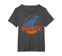 Disney Pixar Cars Iconic DINOCO Gas Station Logo Camiseta, Mujer tallas grandes, Jaspeado Oscuro, 4XL Grande