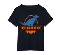 Disney Pixar Cars Iconic DINOCO Gas Station Logo Camiseta, Mujer tallas grandes, Negro, 6XL Grande