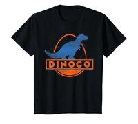 Disney Pixar Cars Iconic DINOCO Gas Station Logo Camiseta, Niños, Negro, 2 años