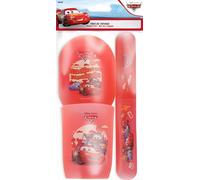 Disney Pixar Cars - Kit de Viaje Higiene Infantil Flash Mcqueen - Vaso, Jabonera, Estuche para Cepillo de Dientes - Plástico Resistente y Seguro - Higiene - Producto Oficial Disney
