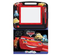 Disney - Pixar Cars Lee y Dibuja - Recursos de aprendizaje para niños, una pizarra magnética, un lápiz fácil de usar, libro de cuentos de 22 páginas