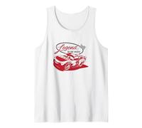 Disney Pixar Cars Legend of The Track! Mcqueen Retro Shot Camiseta sin Mangas