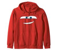 Disney Pixar Cars Lightning McQueen Big Face Sudadera con Capucha