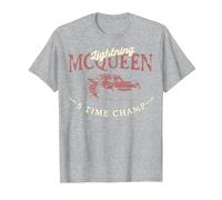 Disney Pixar Cars McQueen I'm A One Man Show Camiseta, Hombre, Gris Jaspeado, S