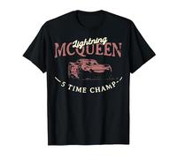 Disney Pixar Cars McQueen I'm A One Man Show Camiseta, Hombre, Negro, S