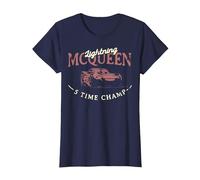 Disney Pixar Cars McQueen I'm A One Man Show Camiseta, Mujer, Azul Marino, S