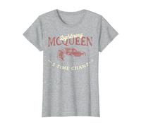 Disney Pixar Cars McQueen I'm A One Man Show Camiseta, Mujer, Gris Jaspeado, S
