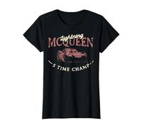 Disney Pixar Cars McQueen I'm A One Man Show Camiseta, Mujer, Negro, S