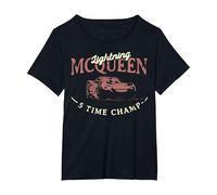Disney Pixar Cars McQueen I'm A One Man Show Camiseta, Mujer tallas grandes, Negro, 2XL Grande