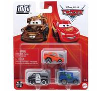 Disney Pixar Cars Mini Racers (Snot Rod, DJ y Sheriff) Paquete de 3 Minis Nuevo