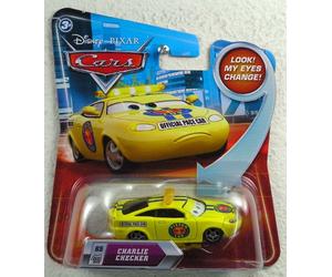 Disney / Pixar CARS Movie 155 Die Cast Car with Lenticular Eyes Series 2 Charlie Checker by Mattel Toys (English Manual)