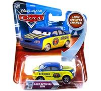 Disney / Pixar CARS Movie 155 Die Cast Car with Lenticular Eyes Series 2 Race Official Tom by Mattel