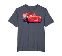 Disney Pixar Cars Rayo McQueen Paint Drifting Camiseta Camiseta, Hombre tallas grandes, Azul Jaspeado, 4X Alto