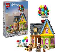LEGO 43217 Disney y Pixar Casa de “Up”, Juguete con Globos, Mini Figuras de Carl, Russell y el Perrito Dug, Modelo Coleccionable, 100 Aniversario de Disney, Regalo de Película