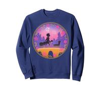 Disney Pixar Coco Miguel Dante Bridge Fireworks Sudadera, Unisex para adultos, Azul Marino, M
