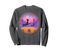 Disney Pixar Coco Miguel Dante Bridge Fireworks Sudadera, Unisex para adultos, Jaspeado Oscuro, M