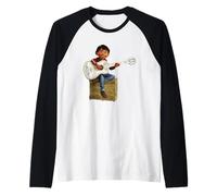 Disney Pixar Coco Miguel Rivera Playing Guitar Camiseta Manga Raglan