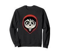 Disney Pixar Coco Miguel Sugar Skull Portrait Sudadera, Unisex para adultos, Negro, XXL