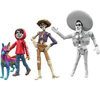 Disney Pixar Coco Storyteller - Figura de acción multipaquete, Miguel Héctor Ernesto Dante en la tierra de los muertos, juguetes de la película Posable