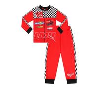Disney Pixar Conjunto de Pijama de Carreras de Coches para Niños y Niñas Set de Pijama Largo para Niños, rosso, 5-6 años