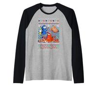 Disney Pixar Finding Dory Hank Nemo Dory Ugly Sweater Style Camiseta Manga Raglan