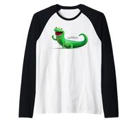 Disney Pixar Hoppers Tom Lizard Smiling Happy Pose Camiseta Manga Raglan