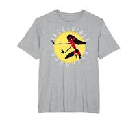 Disney Pixar Incredibles 2 Violet Incredibles Daughter Camiseta, Hombre Tallas Grandes, Gris Jaspeado, 2X Alto