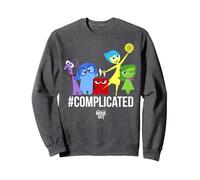 Disney Pixar Inside Out Complicated Emotions Sudadera, Unisex para adultos, Jaspeado Oscuro, S