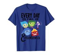 Disney Pixar Inside Out Every Day Emotions Camiseta, Hombre, Azul Real, XXL