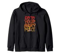 Disney Pixar Inside out Go To You Angry Place Distressed Sudadera con Capucha
